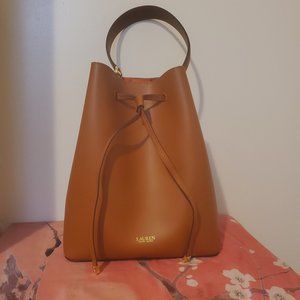 Ralph Lauren Leather Bucket Handbag